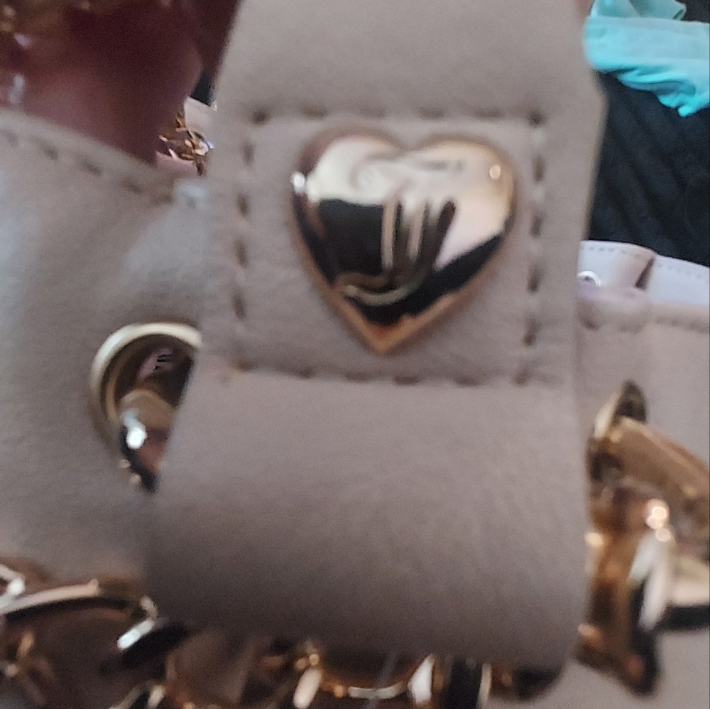 Juicy Couture Ivory Bag with Gold Chains - Picture 4 of 5